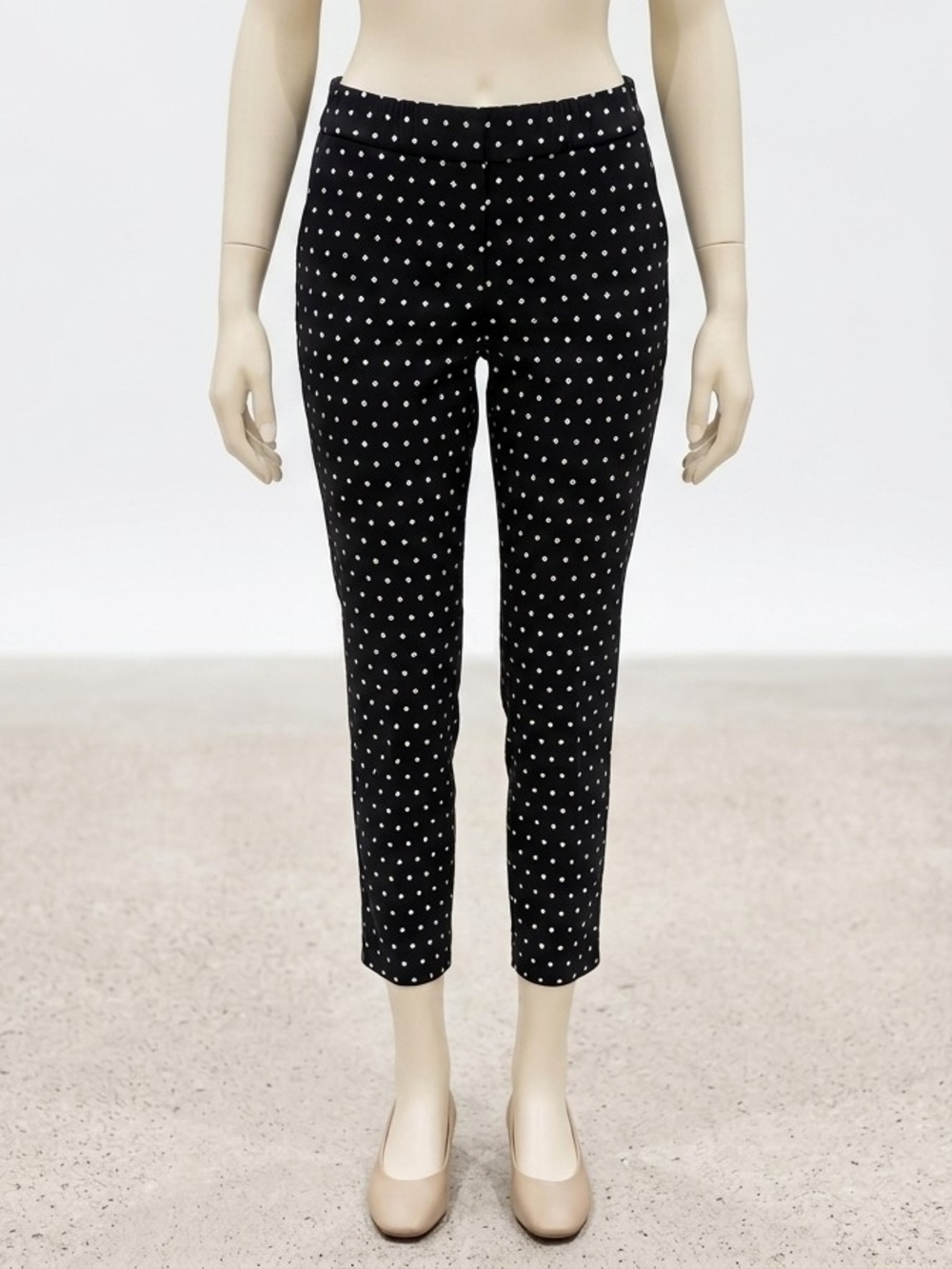 Grace Black Polka Dot Cropped Pants